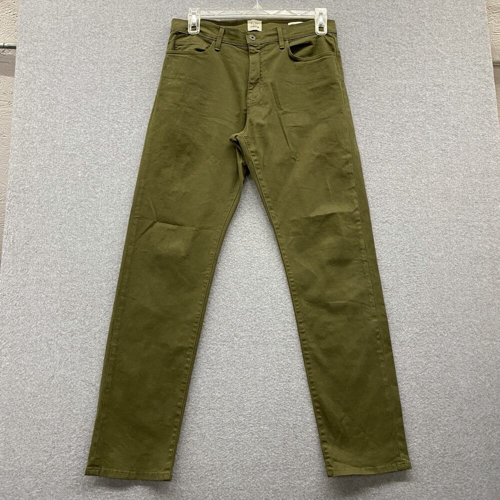 Flint and Tinder 365 Pants Men’s 33x32 Olive Green Straight Fit USA Huckberry